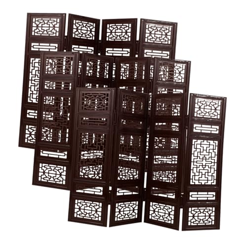 Meubles chinois miniatures élégants avec écran de maison de poupée modulable
