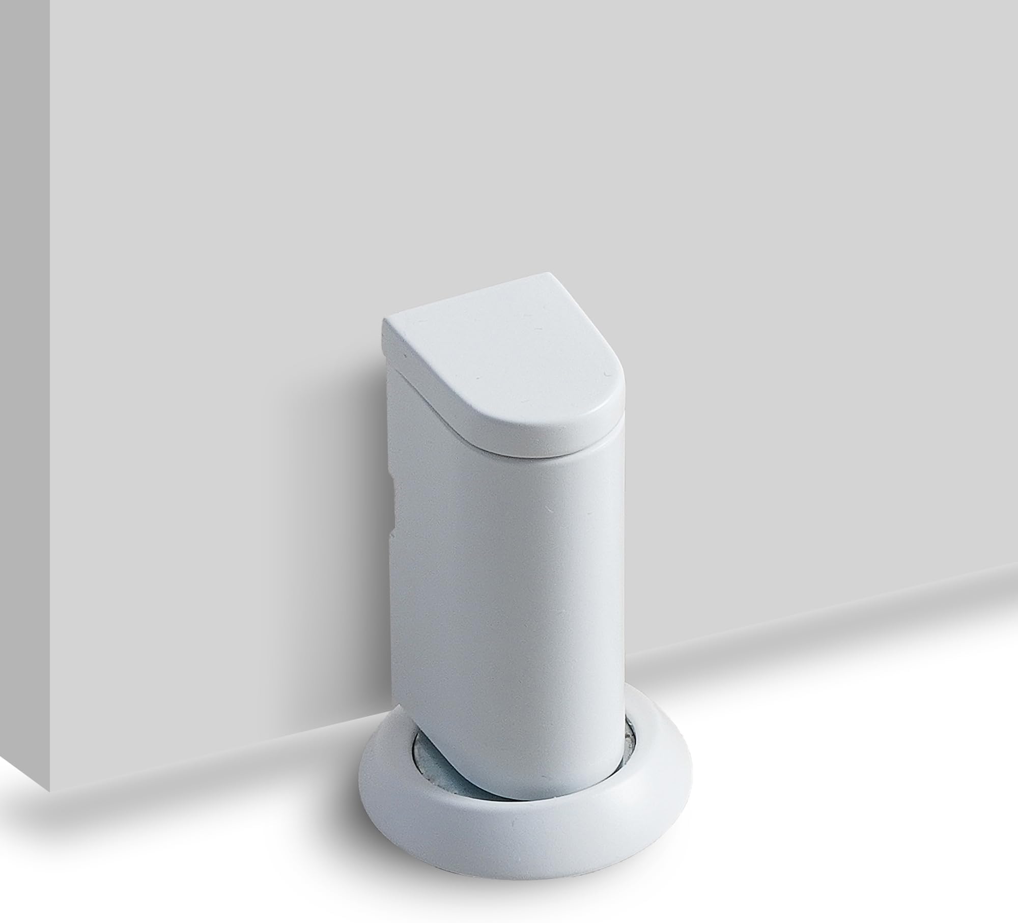 1 Pack Windproof Magnetic Door Stopper, Concealed Retractable Design Strong Adhesive Wall Protector for Kitchens Bedrooms Offices