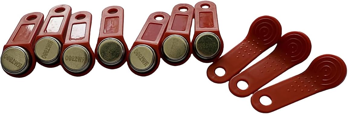 10PCS RFID Tags RW1990 readable and writable Inspection Access Key RED