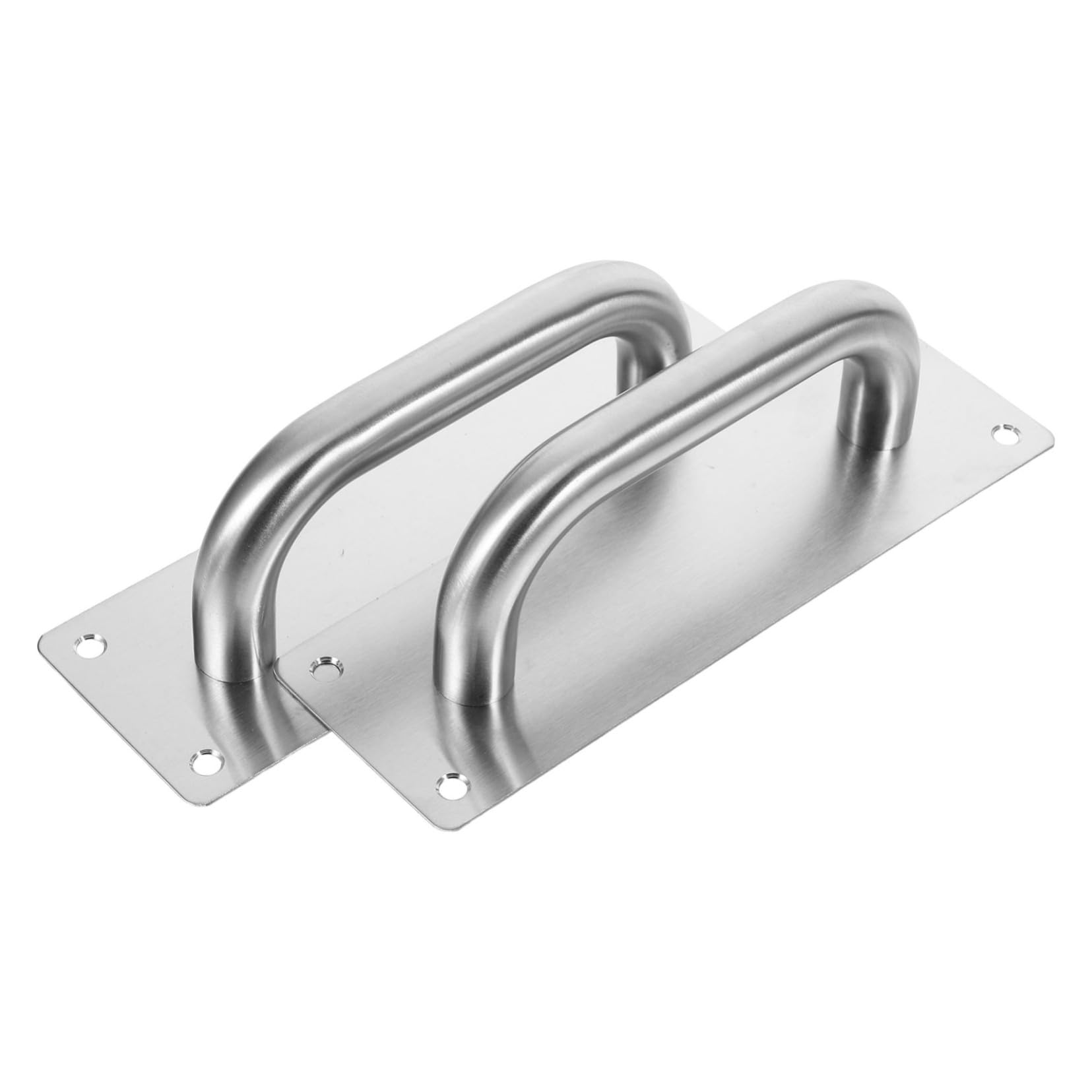 OSALADI Easy to Install 2 Pack Stainless Steel Push Pull Handles Fire Door and Passage Door Handles Modern Style
