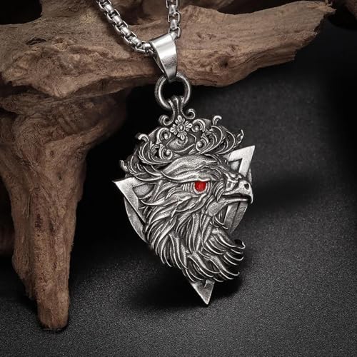 Collier homme punk aigle collier résistant qui ne noircit pas