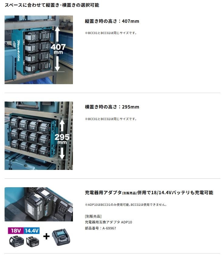 Amazon.co.jp: マキタ Makita 多口充電ケース (8口充電) A-78346 複数