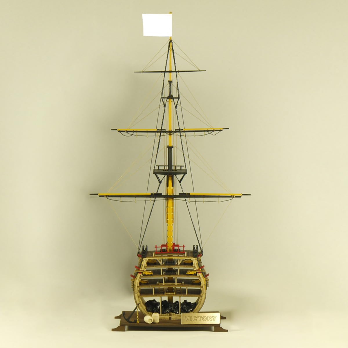 Puzzle in legno 3D per adulti, 1/200, sezione trasversale 3D, set da costruzione, 120 + pezzi, montaggio fai da te, puzzle 3D, in legno, nave a vela, barca a vela, steampunk, modello in legno 3D