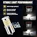 iBrightstar 1156 LED Bulb White, BA15S 1141 Camper Rv LED Lights Bulbs Super Bright for Back Up Reverse Lights Brake Tail Lights Turn Signal Lights, 2 Pack