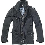 Parka Brandit Herren M65 Voyager Wool Jacke, Schwarz (Black 2), X-Large