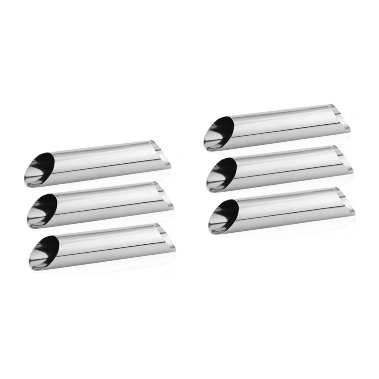 DECHOUS 2sets Cannoli Form Set Mini Stainless Steel Baking Molds Connoli Tube Molds Reusable Easy to Use for Desserts Appetizers Decorations 3pcs*2