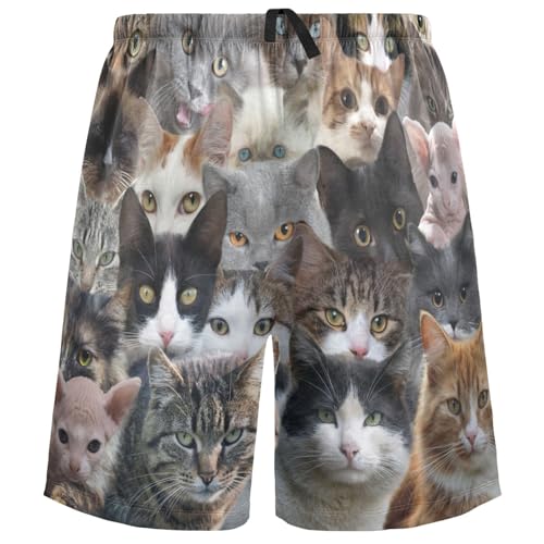 visesunny Men's Athletic Shorts Pajama Shorts with Pockets Stretch & Wicking S-XXL