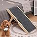 Foldable Wooden Dog Ramp Pet Stairs,Wooden Dog Step with Built-in Handle, 4 Adjustable Height from 9.8