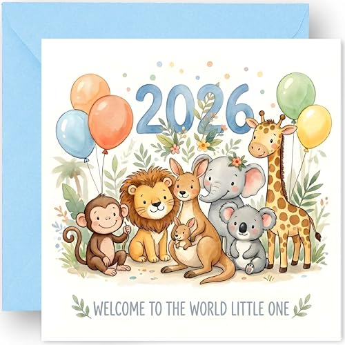 Felbridge Studio New Baby Card - Baby Boy Card - Its A Boy Card - Congratulation Newborn Cards - 14cm