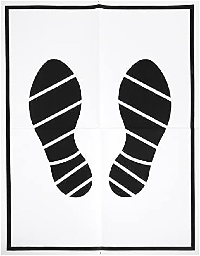 Car Floor Mats 50Pcs Disposable Paper Floor Mat Folding Floor Mats Portable Vehicle Foot Pads for Automotive Car Supplies