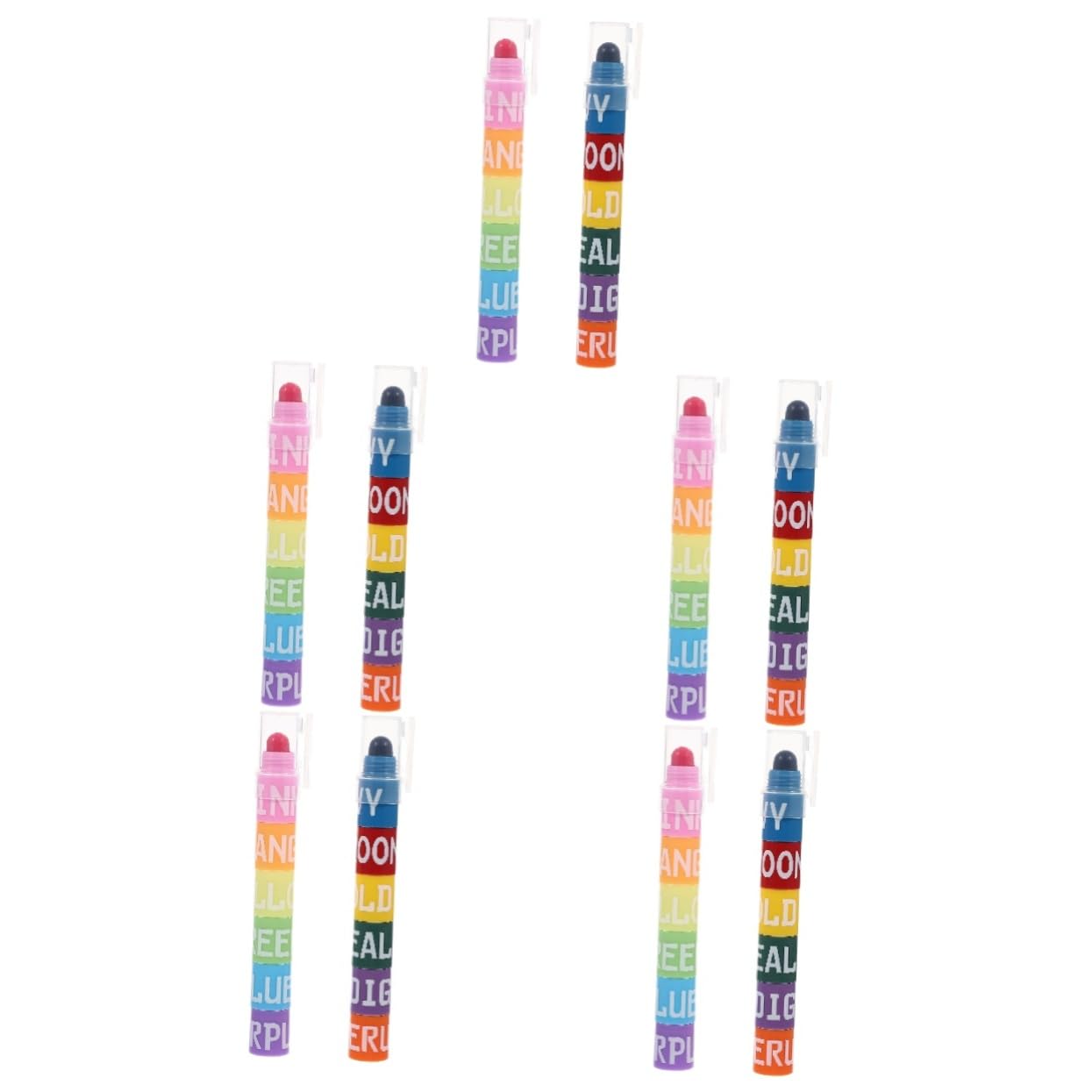 NUOBESTY 10sets Pennarelli Evidenziatori Colorati Per Studenti Pennarelli Creativi Per Disegno Scrittura e Annotazioni Per Studio e Ufficio