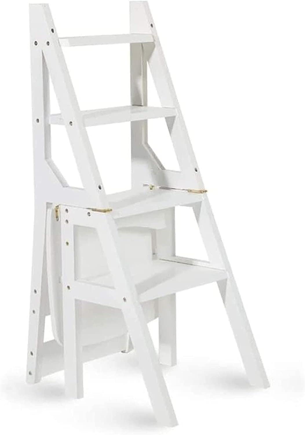Transformación plegable silla escalera madera multifunción taburete pasos