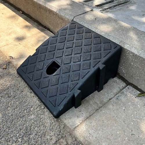 Rampa portátil de PVC para bordillos, 7.5 in alto, negra miniatura 6