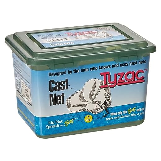 Betts Tyzac Series Cast Net with Utility Box, 6-Feet x 3/8-Inch