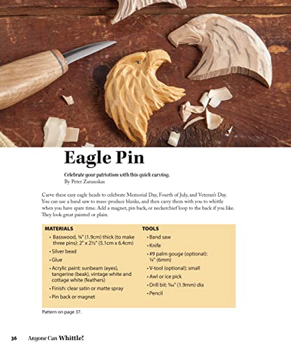 Anyone Can Whittle! Carve Wood, Soap, Golf Balls & More in 30+ Easy Projects (Fox Chapel Publishing) Beginner-Friendly Whittling Guide - Full-Size Patterns for Step-by-Step Ornaments, Animals, & More - Image 3