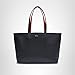Lacoste Women's Anna Zipped Tote, Abimes Black/Petunia Red, One Size