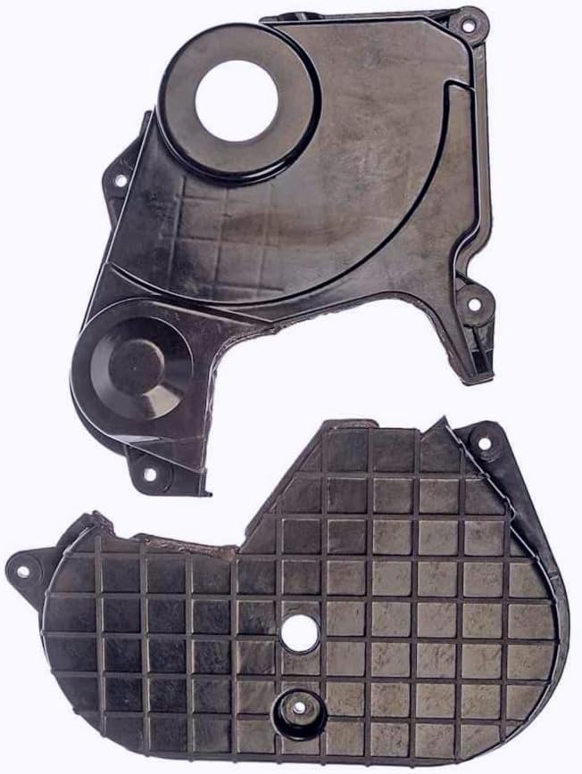 KarParts360 For Chrysler PT Cruiser 2003 04 05 06 07 2008 Timing Cover Set | Plastic Material | Black | Replacement For 4884409AA, 4884410AA