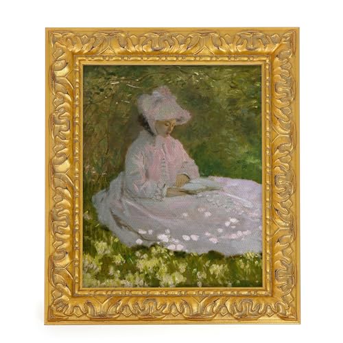 HUACANVAS 11x14 Ornate Gold Canvas Frame,Wood Frame for Canvas Painting