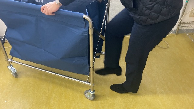 Amazon.co.jp: 【Maglow】業務用リネンカート Lサイズ 折りたたみ式