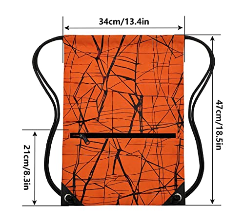 Image of HOLYLUCK Drawstring Backpack Bag Sport Gym Sackpack
