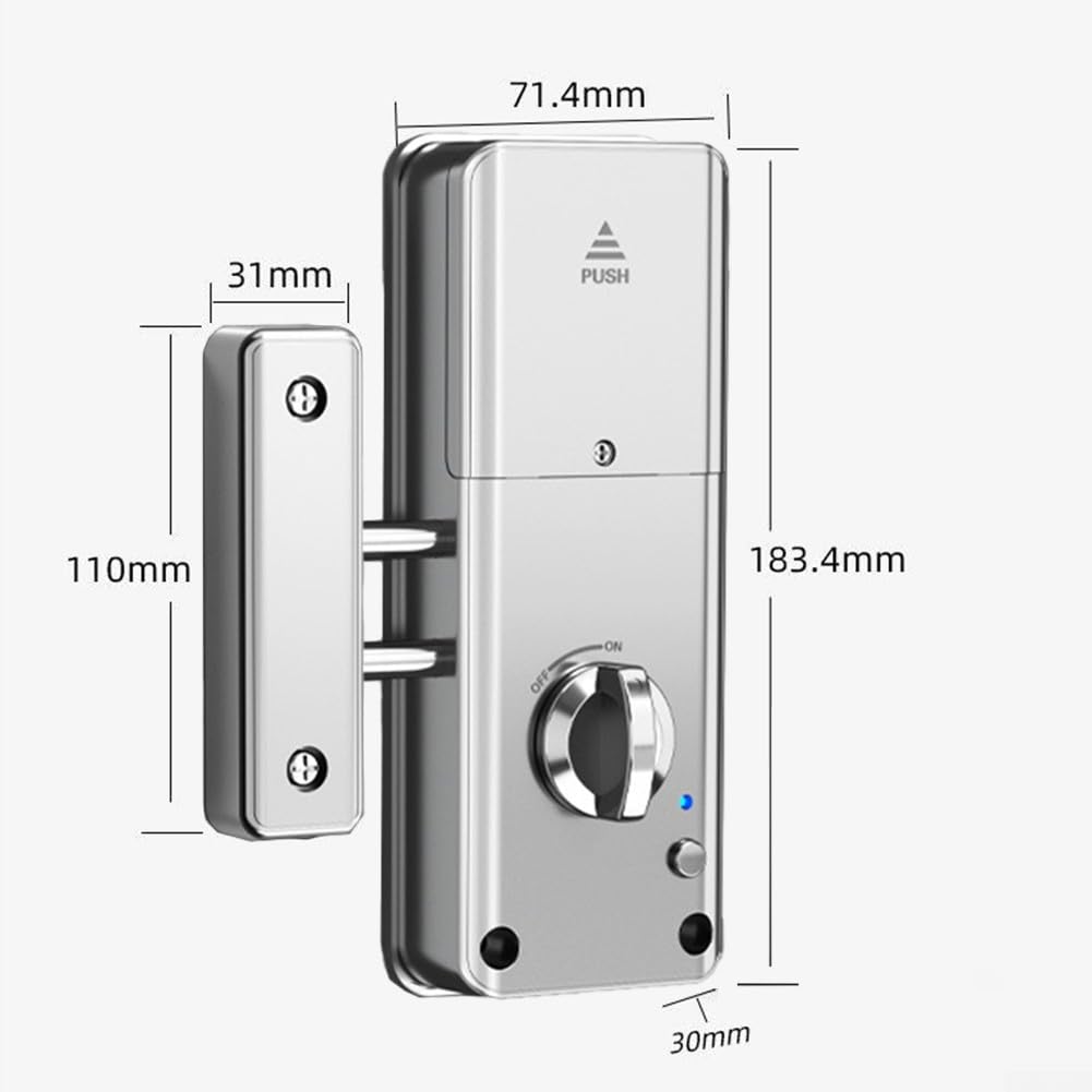 para TUYA - Cerradura de puerta inteligente, cerradura de puerta de entrada sin llave, desbloqueo antirrobo de seguridad para el hogar, control remoto con aplicación Smart Life y tarjeta inteligente