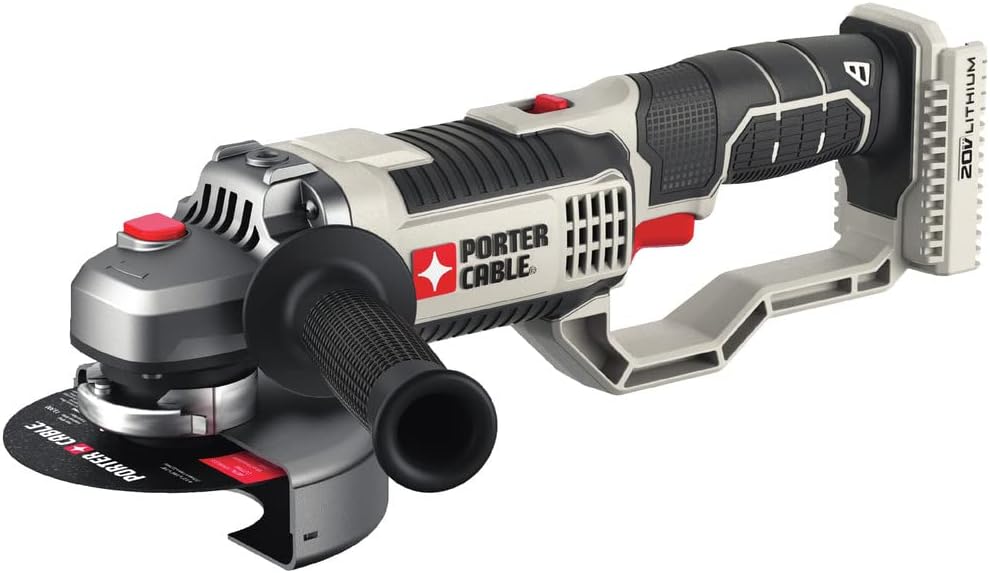 PORTER-CABLE 20V MAX* Angle Grinder Tool, 4-1/2-Inch, Tool Only (PCC761B), one size