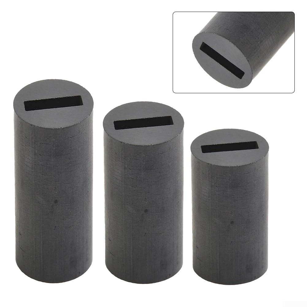 Quadratische Sandstrahldüse, flache Öffnung, Borkarbid-Material, breite Kompatibilität, dunkelgrau (4 x 20 x 35 mm)