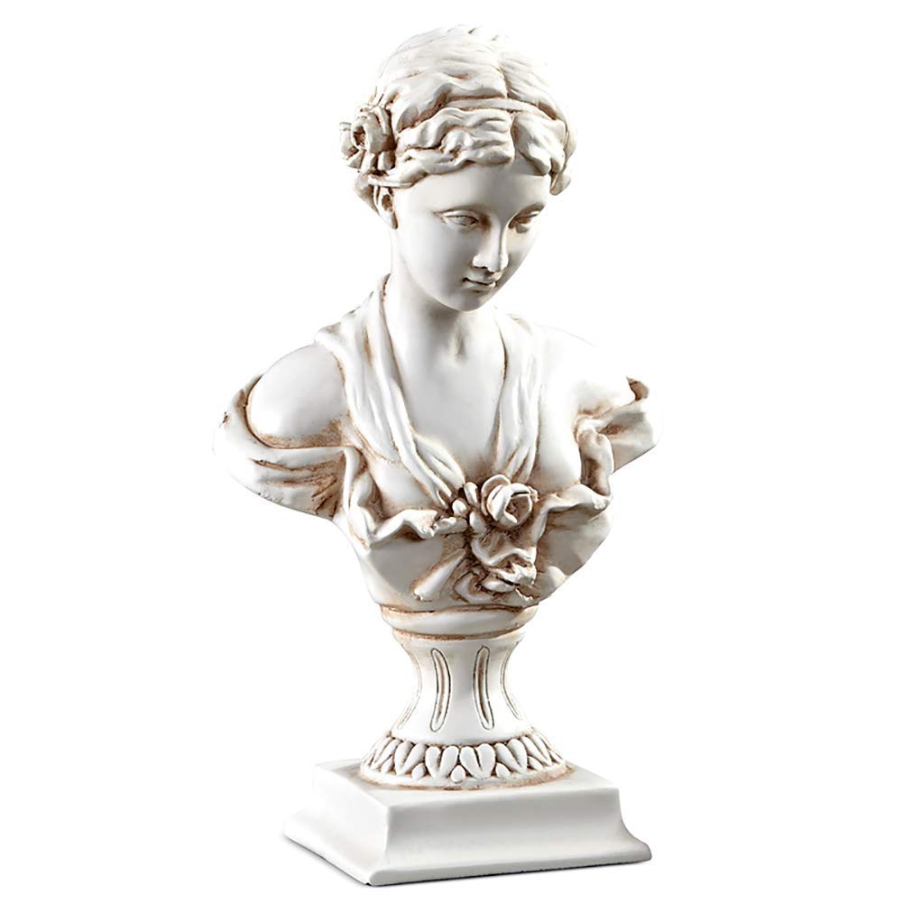 Przyjdź posągi popiersia, greckie rzeźby z żywicy, Afrodyta z Milos - bogini miłości Figurki kolekcjonerskie, ozdoby do wystroju domu Mały prezent 24x14x10 cm (9x6x4 cale)
