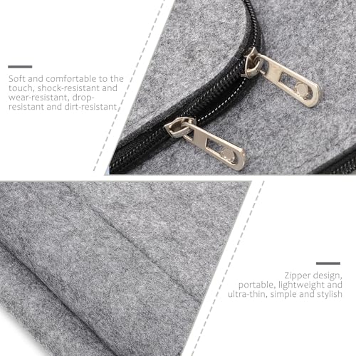 Estuche protector para laptop gris oscuro clásico con funda interior acolchada 5