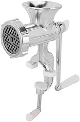 Moedor Manual de Carne, Ferro Fundido, 23 x 9,5 x 16 cm, com Disco de Corte para Carnes e Embutidos