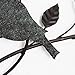 Adeco HD0024 Decorative Iron Wall Hanging Tea Light Candle Holder, Birds & Branches, Black