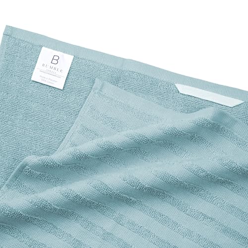 Image of Premium Kitchen Towels (20 inchx 28 inch, 6 Pack) | Large Cotton Dish Towels 450 GSM | Highly Absorbent Terry Kitchen Linen Set with Hanging Loop | Aqua Solid