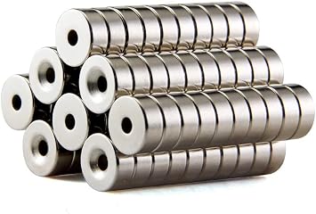 SYHL-RectangleRefrigerator Magnets, 25PCS D10mmH3mmHole3mm, Office, Whiteboard, Durable Mini Magnets
