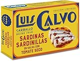 Luis Calvo Sardinillas en salsa con Tomate seco 85g (Paquete de 5)