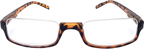 Miniatura 7 de The Parker - Lentes de lectura rectangulares de medio marco, lectores de media llanta, tramposos de media luna