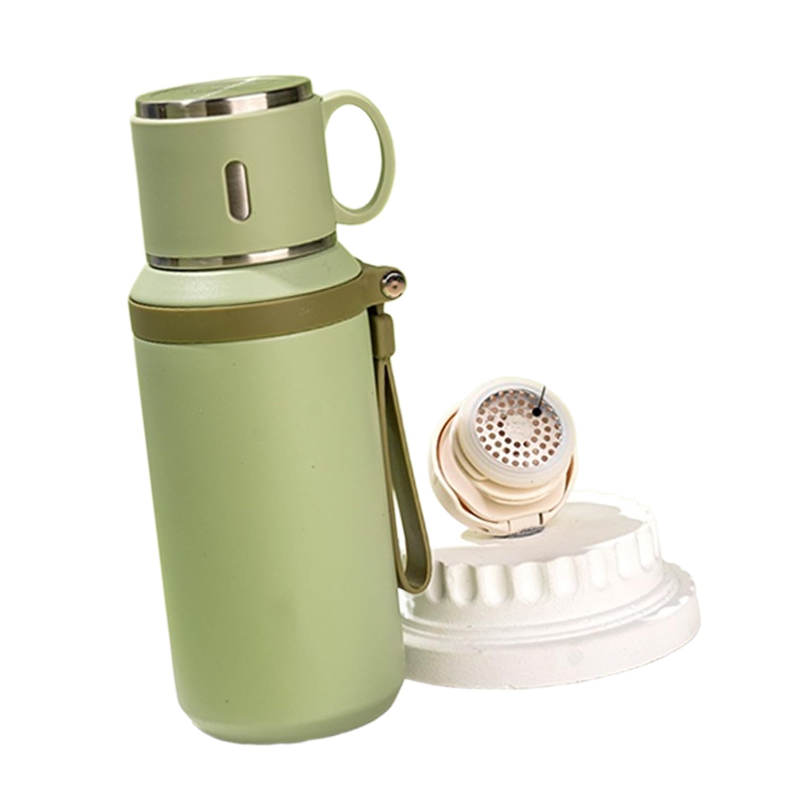 jiingekk Innovative Tea Infuser Tumblers with Removable Lid and Vacuum Insulation for Hot Cold Beverages in Travel Detachable Lid Thermal Cup