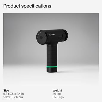 Hyperice Hypervolt Go 3 – QuietGlide teknolojisine sahip kompakt el vurmalı masaj tabancası | 3 hız, taşınabilir hafif tasarım | kas ağrılarını hafifletmeye ve iyileşmeyi iyileştirmeye yardımcı olur