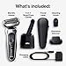 Braun Series 7 7071cc Flex Electric Razor for Men with SmartCare Center, Precision Trimmer, Wet & Dry, Rechargeable, Cordless Foil Shaver, Silver