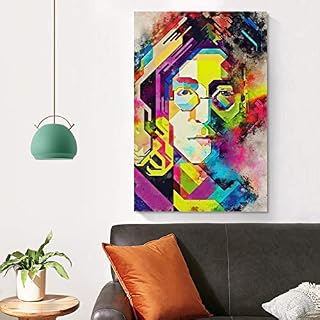 DSGFR John Winston Lennon Poster décoratif sur toile pour salon, chambre à coucher 40 x 60 cm - Les Beatles, Paul McCartney, John Lennon, RIngo Starr, George Harrison DSGFR John Winston Lennon Poster décoratif sur toile pour salon, chambre à coucher 40 x 60 cm – Image 4