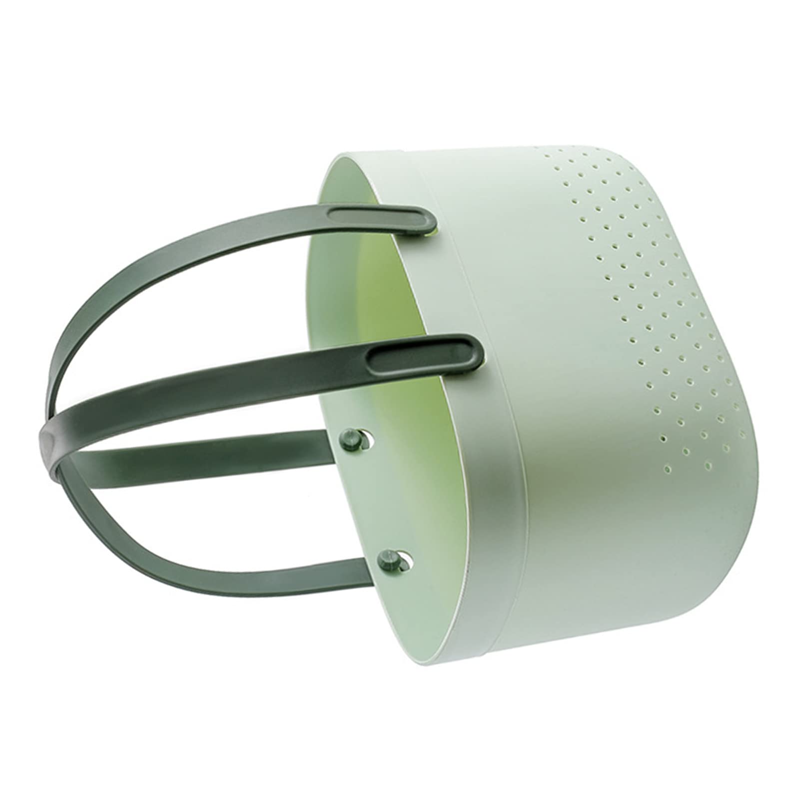 AMONIDA Cesta de Almacenamiento de Ducha Portátil, Ahorro de Espacio, Gran Capacidad, Cesta Organizadora de Ducha Portátil, Fácil de Secar, Orificios de Ventilación Ergonómicos con Asas (Verde)