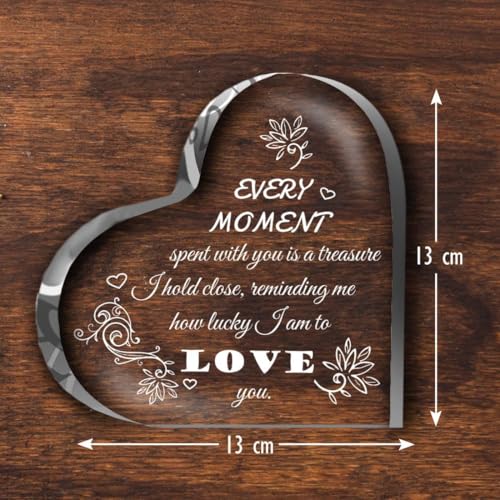 Image of Romantic Acrylic Memento - Gift for Christmas Day, Birthday, Anniversary, for Husband, Wife, Girlfriend, Boyfriend, Friend, Mother