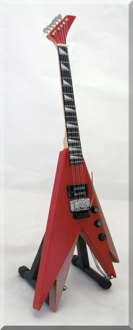 VINNIE VINCENT Miniature Mini Guitar KISS