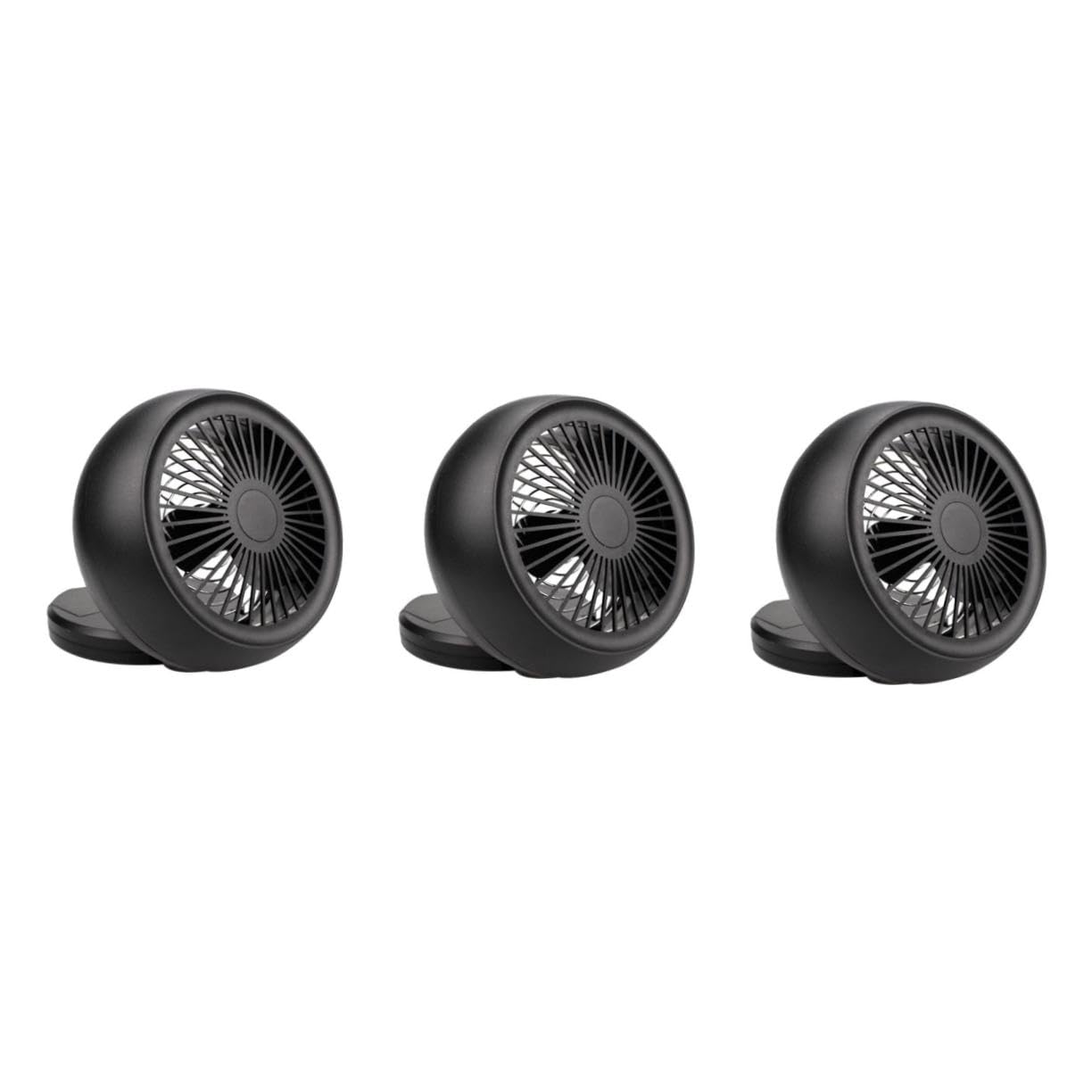 POPETPOP Lot De 3 Mini Ventilateurs Portables Avec Chargeur USB Batterie Externe Sans Fil Petit Ventilateur De Bureau Mini De Bureau D'Escargot