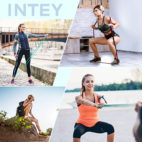 INTEY Pull up Assist Band Exercise Resistance Bands for Workout Body Stretch Powerlifting