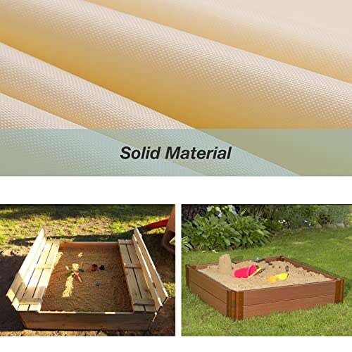 Hoypeyfiy Sandbox Sandpit Cover, Kids Sandbox Cover For Sand And Toys Protection, Square Sandbox Protective Cover With Drawstring (47 * 47 Inches,59 * 59 Inches) (Medium（59 * 59Inches）) #TOP1