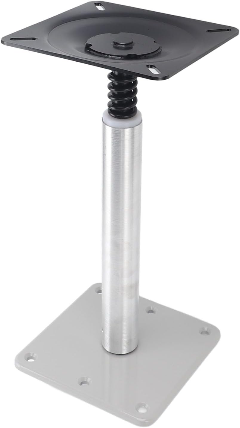 Bewinner Boat Seat Base - 6.9 Inch Aluminum Alloy Boat Seat Pedestals Set, Swivel Seat Base Mount, Anti Slip Heavy Duty Boat Accessories for Most Boat Seat Mount