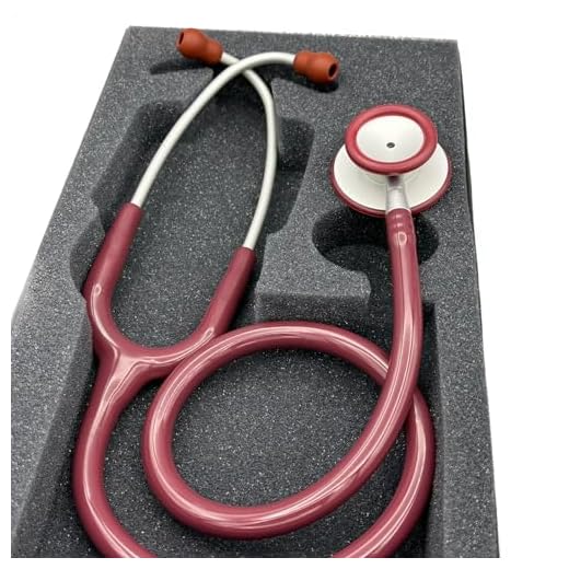 Estetoscópio Duplo Efficace Profissional BIC Vinho Bordô - Ideal enfermagem Veterinária e Academicos