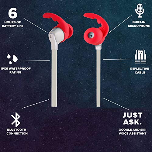 Altec Lansing Mzw101-Blk Bluetooth Earphones, Waterproof In-Ear Earbuds, Boasting Up To 6 Hours Of Battery Life, Usb Charge Cable Included, Black #TOP4