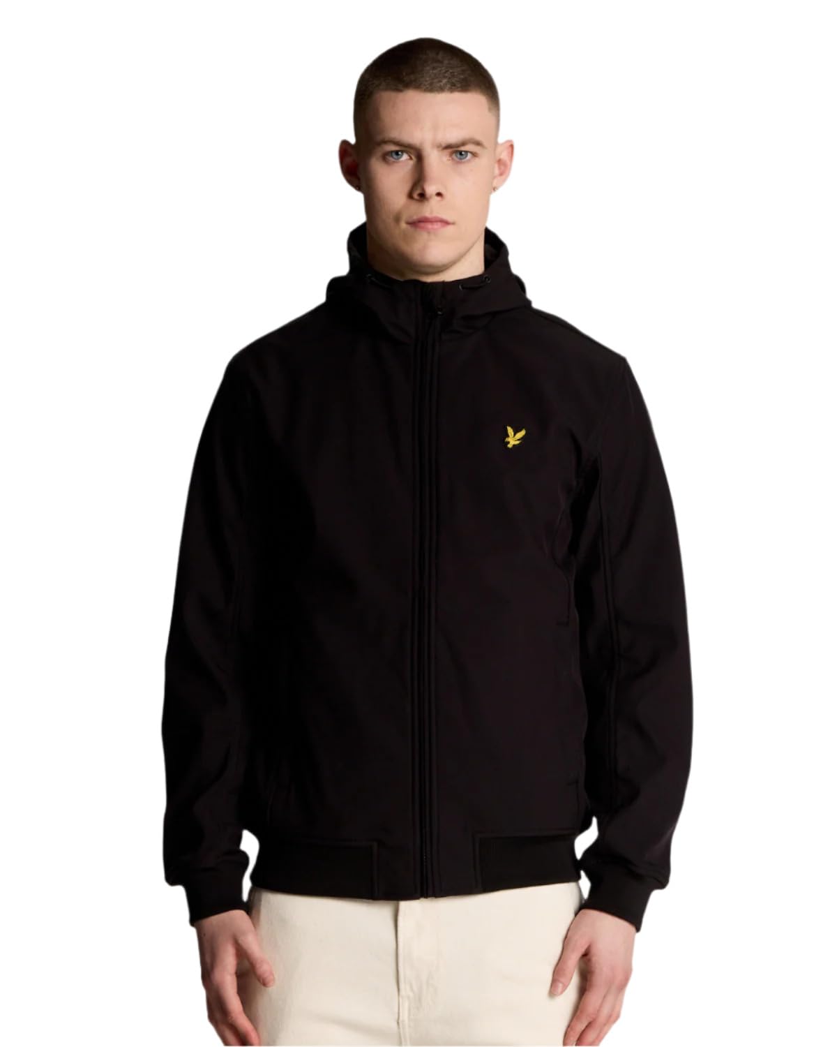 Lyle & Scott Men's Black Jackets Mesh Back Softshell Jacket, Light Jackets, M, Jackets