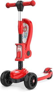 XSWLYY scooter High Load Bearing Scooter for Kids - Adjustable Height W/Extra-Wide Deck PU Flashing Wheels Great Kids Scooter & Toddler Scooter scooters